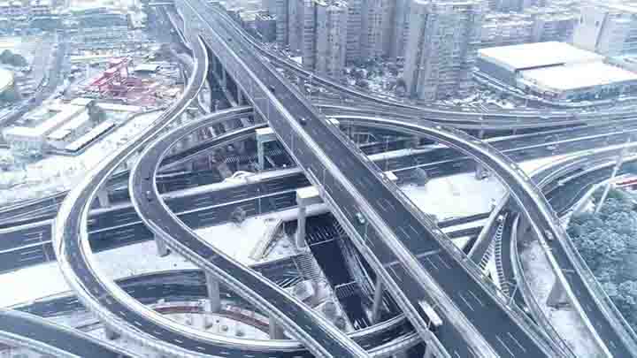 【航拍】风雪过后,畅安长沙。